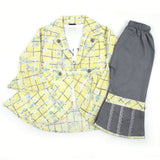 Girl Full Sleeve Co-Ord Set - Lemon, Girls Suits, Chase Value, Chase Value