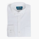 Men's Formal Plain Button Down Shirt - White, Men's Shirts, Chase Value, Chase Value