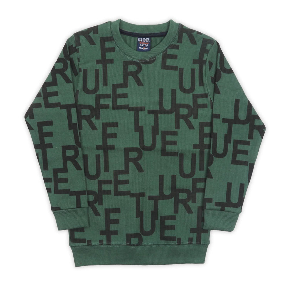 Boys Full Sleeves SweatShirt - Dark Green, Boys Hoodies & Sweat Shirts, Chase Value, Chase Value