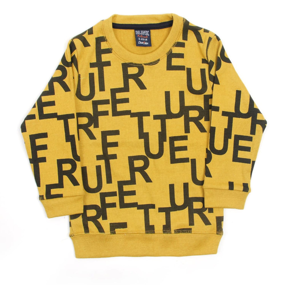 Boys Full Sleeves SweatShirt - Yellow, Boys Hoodies & Sweat Shirts, Chase Value, Chase Value