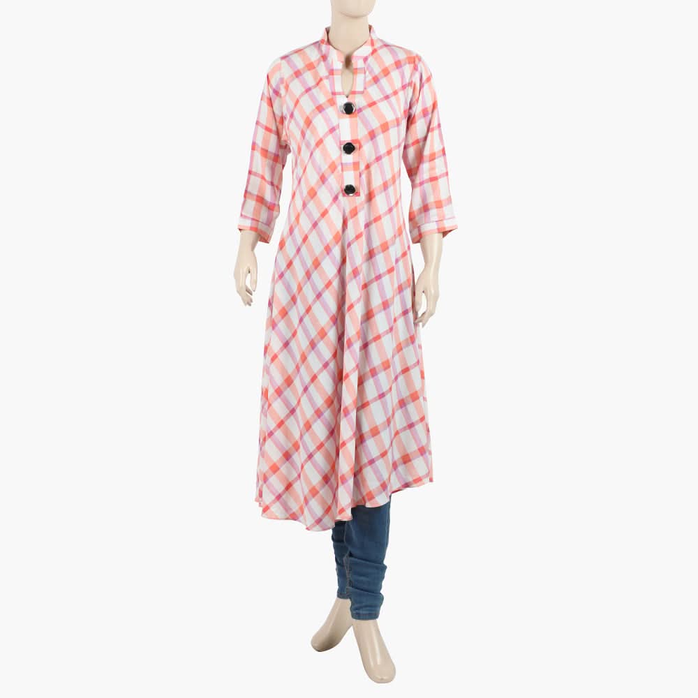 Women's Jalpari Printed Stitched Kurti - Multi Color, Women Ready Kurtis, Chase Value, Chase Value