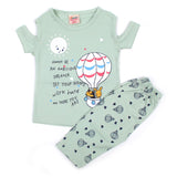 Newborn Girls Half Sleeves Suit - Light Green, Newborn Girls Sets & Suits, Chase Value, Chase Value