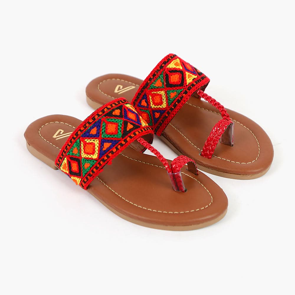 Girls Slipper - Red, Girls Slippers, Chase Value, Chase Value
