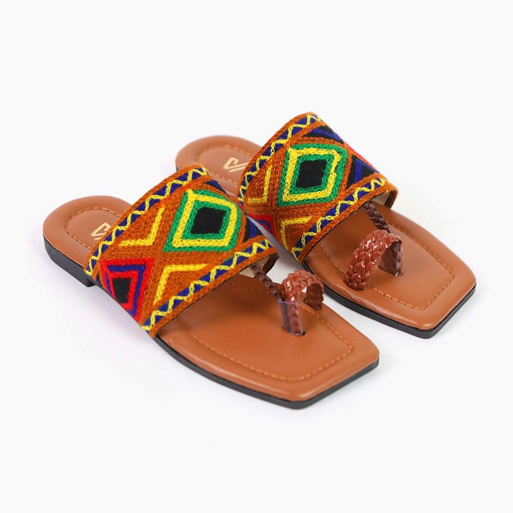 Girls Slipper - Brown, Girls Slippers, Chase Value, Chase Value