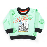 Newborn Boys Full Sleeves T-shirt - Cyan, Newborn Boys Shirts & T-Shirts, Chase Value, Chase Value