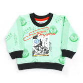 Newborn Boys Full Sleeves T-shirt - Cyan, Newborn Boys Shirts & T-Shirts, Chase Value, Chase Value