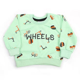 Newborn Boys Full Sleeves T-Shirt - Cyan, Newborn Boys Shirts & T-Shirts, Chase Value, Chase Value
