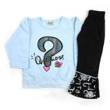 Girls Full Sleeves Tight Suit - Sky Blue, Girls Suits, Chase Value, Chase Value