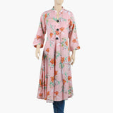 Women's Jalpari Printed Stitched Kurti - Peach, Women Ready Kurtis, Chase Value, Chase Value