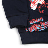 Newborn Boys Full Sleeves T-shirt - Navy Blue, Newborn Boys Shirts & T-Shirts, Chase Value, Chase Value