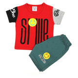 Newborn Boys Half Sleeves Suit - Red, Newborn Boys Sets & Suits, Chase Value, Chase Value