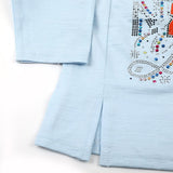 Girl Full Sleeves Tight Suit- Sky Blue, Girls Suits, Chase Value, Chase Value