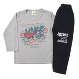 Boys Full Sleeves Trouser Suit - Grey, Boys Sets & Suits, Chase Value, Chase Value
