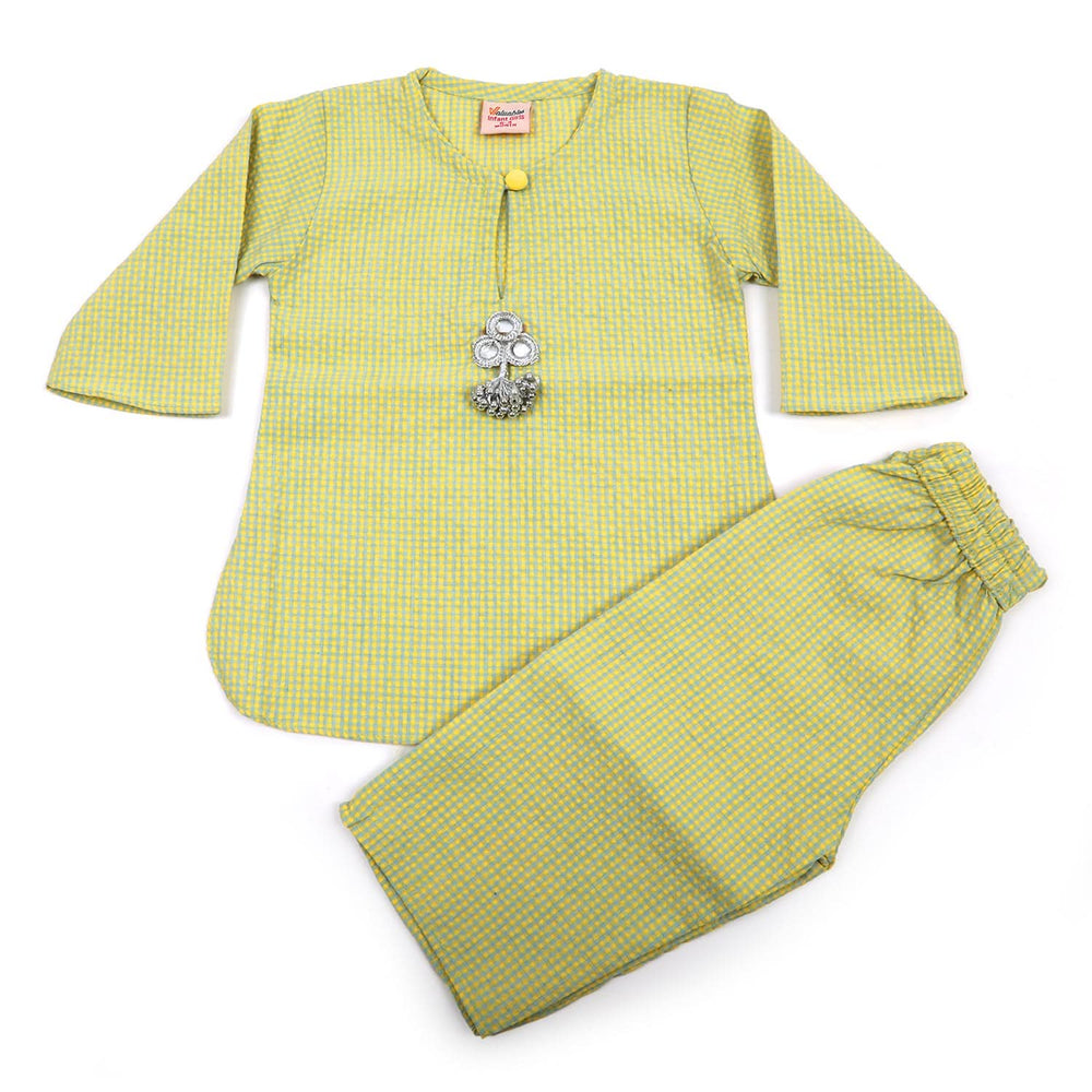 Newborn Girls Shalwar Suit - Green, Newborn Girls Shalwar Suits, Chase Value, Chase Value
