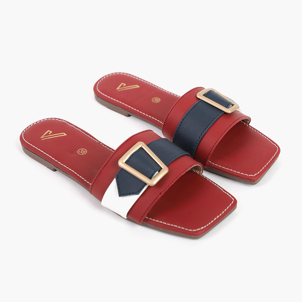 Women's Slipper - Red, Women Slippers, Chase Value, Chase Value