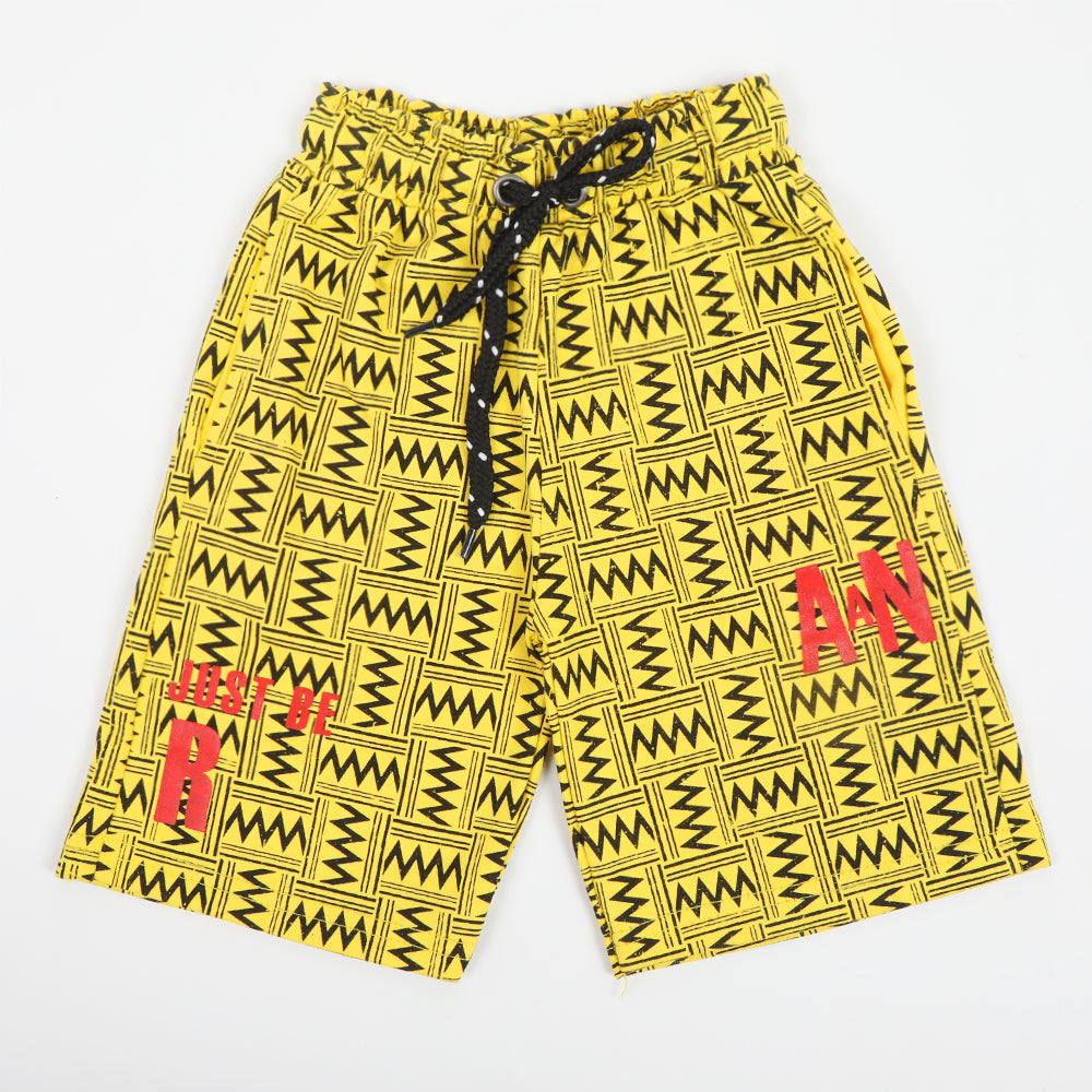 Boy Knitted Shorts - Yellow, Boys Shorts, Chase Value, Chase Value