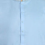 Men's Embroidered Stitched Shalwar Suit - Sky Blue, Men's Shalwar Kameez, Chase Value, Chase Value
