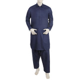 Men's Stitched Shalwar Suit - Navy Blue, Men's Shalwar Kameez, Chase Value, Chase Value
