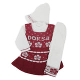 Newborn Girls Full Sleeves Sweater Suit - Maroon, Newborn Girls Sets & Suits, Chase Value, Chase Value