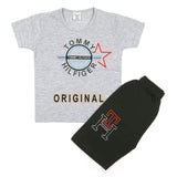 Boys Half Sleeves Short Suit - Grey, Boys Sets & Suits, Chase Value, Chase Value