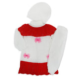 Newborn Girls Full Sleeves Sweater Suit - Red, Newborn Girls Sets & Suits, Chase Value, Chase Value