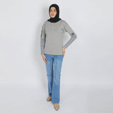 Eminent Women's Full Sleeves T-Shirt - Frost Grey, Women T-Shirts & Tops, Eminent, Chase Value