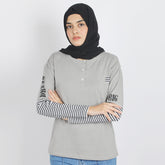 Eminent Women's Full Sleeves T-Shirt - Frost Grey, Women T-Shirts & Tops, Eminent, Chase Value