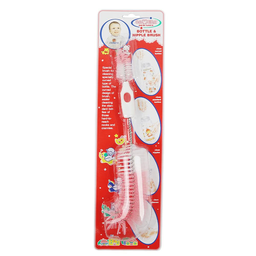 Camera Baby Feeder Bottle Brush - Pink, Feeding Supplies, Chase Value, Chase Value