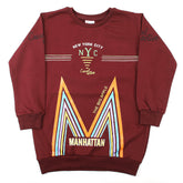 Boys Full Sleeves SweatShirt - Maroon, Boys Hoodies & Sweat Shirts, Chase Value, Chase Value