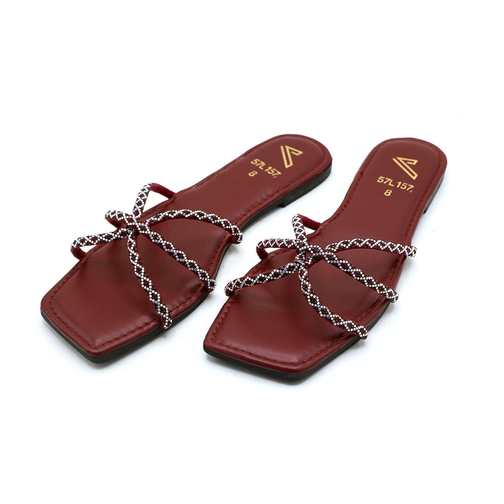 Valuable Women's Slipper - Maroon, Women Slippers, Chase Value, Chase Value