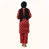 Women'S Printed Co-Ord Set Suit - Red, Women Co-Ord Set, Chase Value, Chase Value