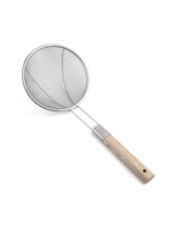 Fry Strainer Stainless Steel with Wooden Handle, Strainer, Chase Value, Chase Value
