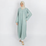 Women's Maxi Style Abaya - Sea Green, Women Abayas, Chase Value, Chase Value