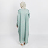 Women's Maxi Style Abaya - Sea Green, Women Abayas, Chase Value, Chase Value
