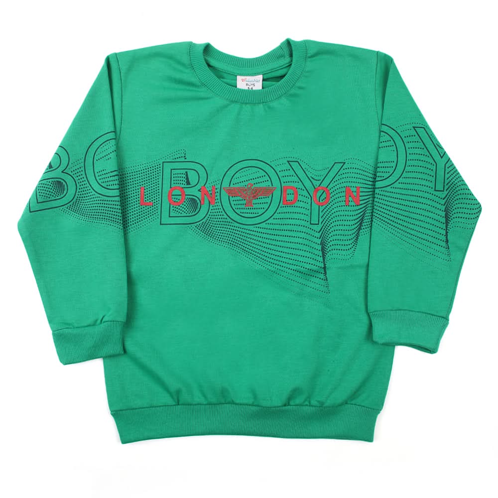 Boys Full Sleeves SweatShirt - Green, Boys Hoodies & Sweat Shirts, Chase Value, Chase Value