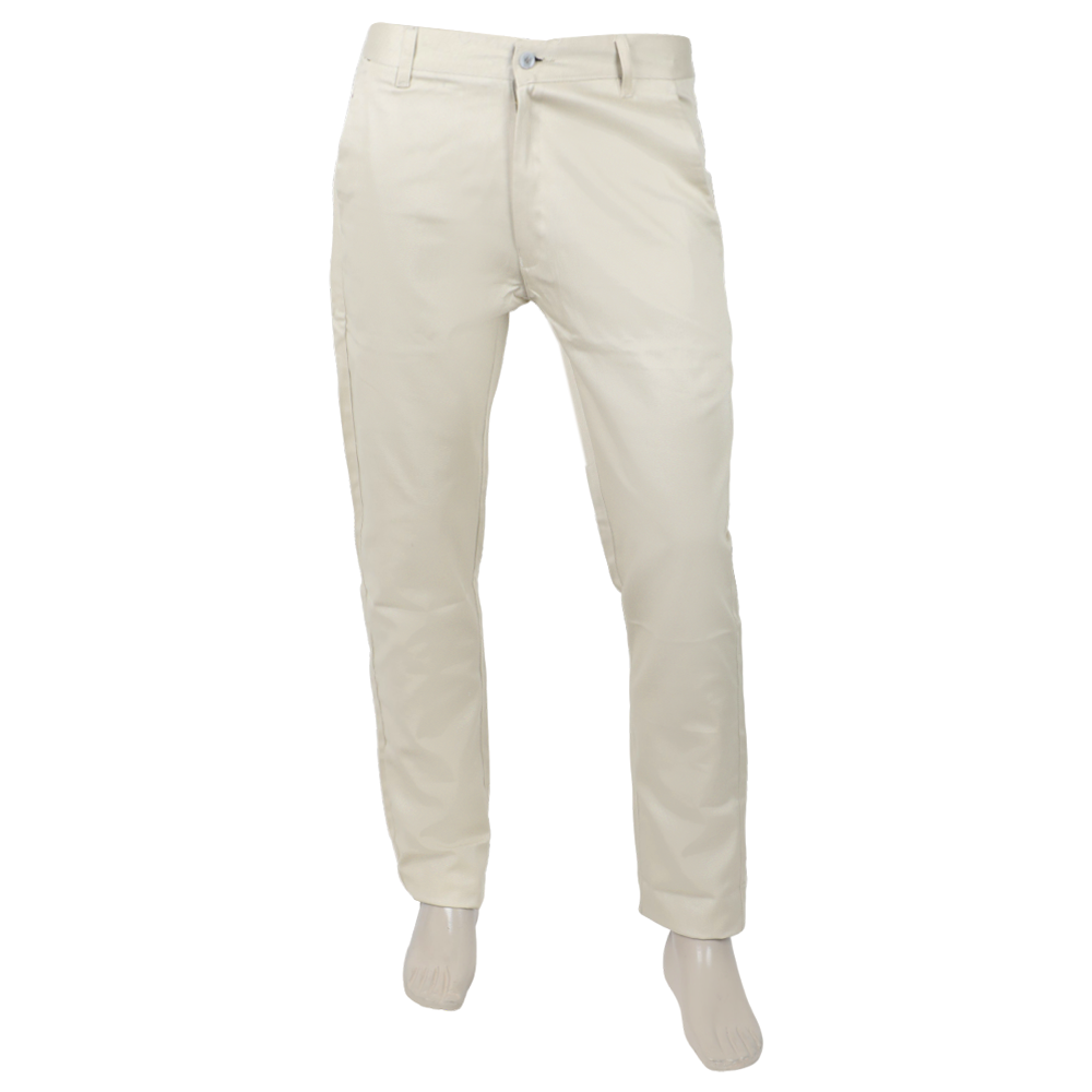Men's Cotton Pant - Cream, Men's Formal Pants, Chase Value, Chase Value