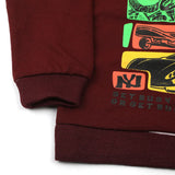 Boys Full Sleeves SweatShirt - Maroon, Boys Hoodies & Sweat Shirts, Chase Value, Chase Value