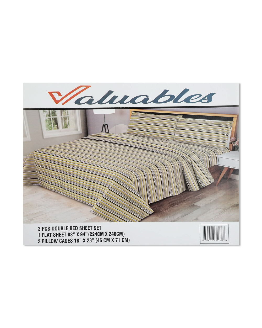 Valuable 3Pcs Double Bedsheet Soft Feel, Double Size Bed Sheet, Chase Value, Chase Value