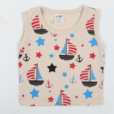 Newborn Boys Sando - Fawn, Newborn Boys Shirts & T-Shirts, Chase Value, Chase Value