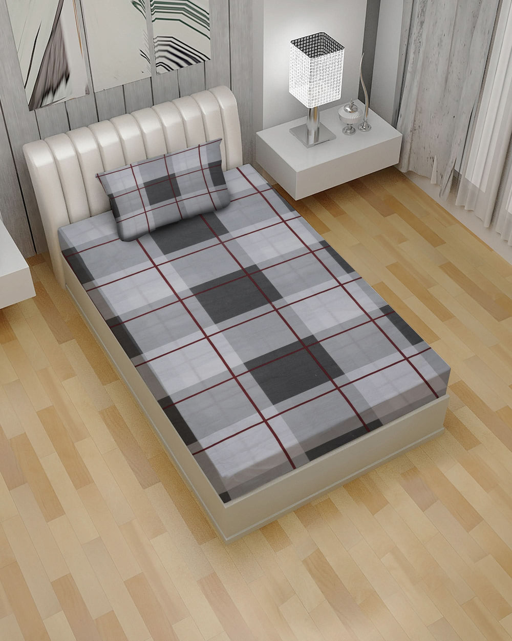 2Pcs Single Bedsheet, Single Size Bed Sheet, Chase Value, Chase Value