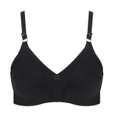Women's Cotton Bra Plain Lace - Black, Women Bras, Chase Value, Chase Value