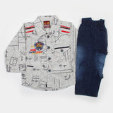 Newborn Boys Full Sleeves Suit - Light Grey, Newborn Boys Sets & Suits, Chase Value, Chase Value