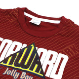 Boys Half Sleeves Denim Short Suit - Maroon, Boys Sets & Suits, Chase Value, Chase Value