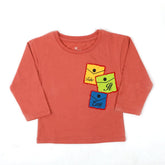 Eminent Girls Full Sleeves T-Shirt - Terracotta, Girls T-Shirts, Eminent, Chase Value