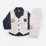 Newborn Boys Full Sleeves Suit - Fawn, Newborn Boys Sets & Suits, Chase Value, Chase Value