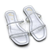 Women's Slipper - Silver, Women Slippers, Chase Value, Chase Value