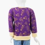 Girls Full Fleece Sweat Shirt - Purple, Women Sweatshirts & Hoodies, Chase Value, Chase Value