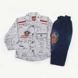 Newborn Boys Full Sleeves Suit - Grey, Newborn Boys Sets & Suits, Chase Value, Chase Value