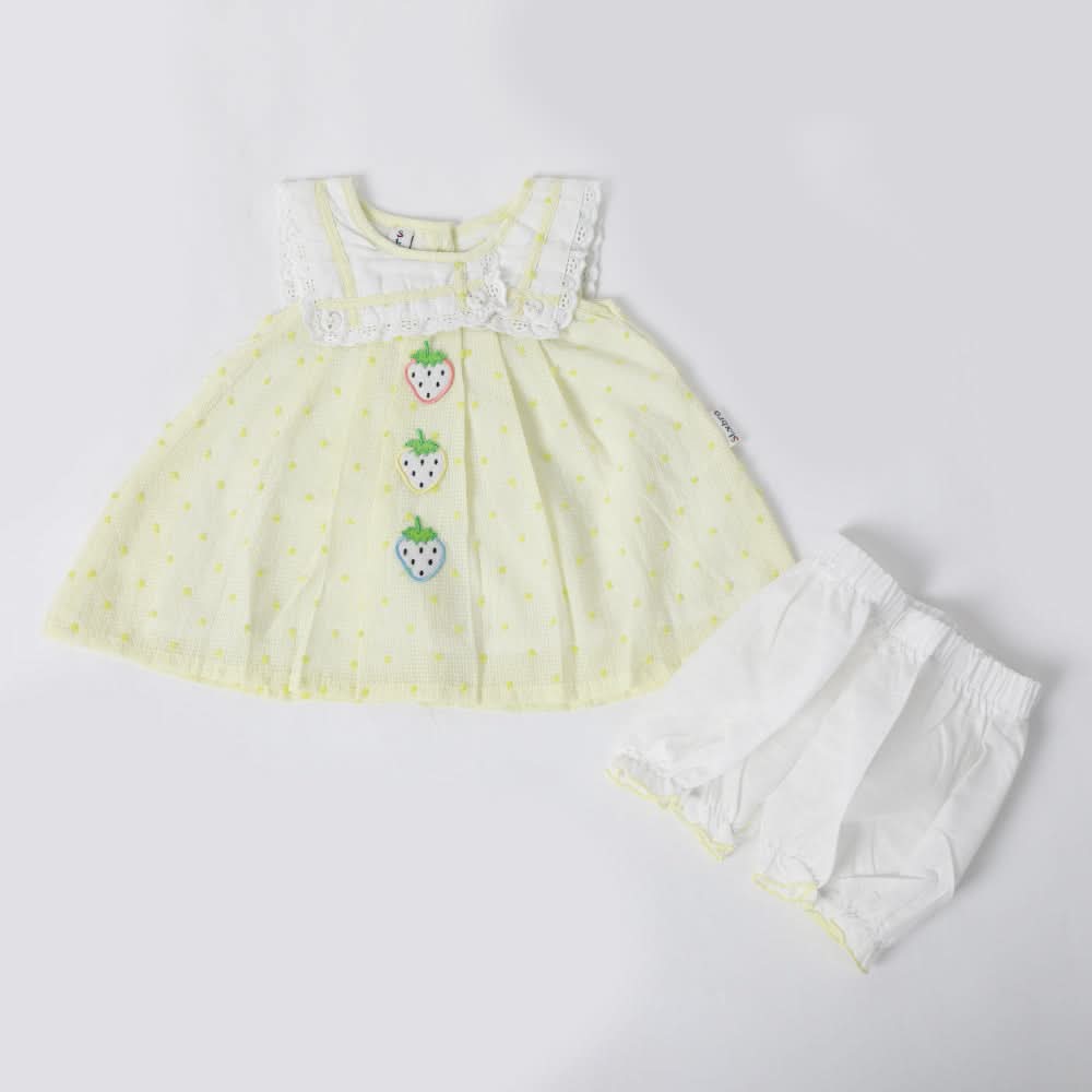 Newborn Girls Half Sleeves Suit - Light Green, Newborn Girls Sets & Suits, Chase Value, Chase Value