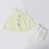 Newborn Girls Half Sleeves Suit - Light Green, Newborn Girls Sets & Suits, Chase Value, Chase Value